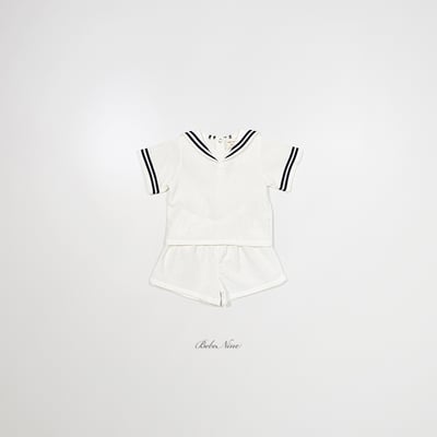 bebe nine36  (65cm-115cm) 3色海軍線條領套裝4