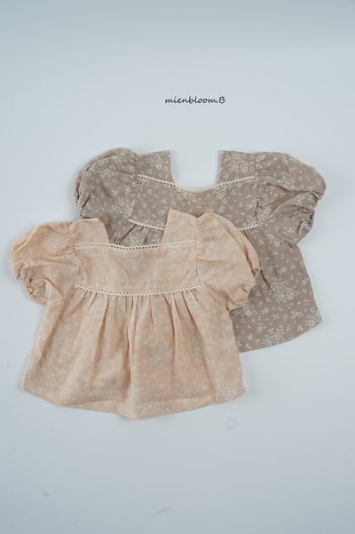 Bloom.b14｜(80-118cm) 亞麻碎花上衣9