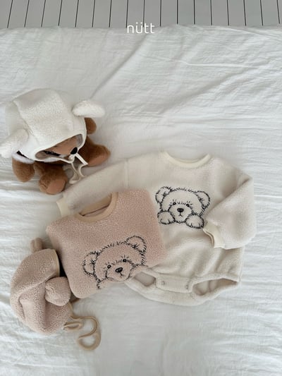 Nutt06｜(3m-16m) 小熊刷毛含小熊帽6