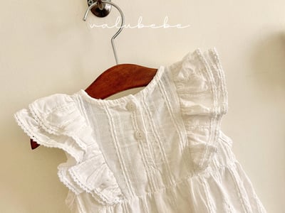 Valubebe 13｜(65-90cm) 荷葉褶邊連身裙10