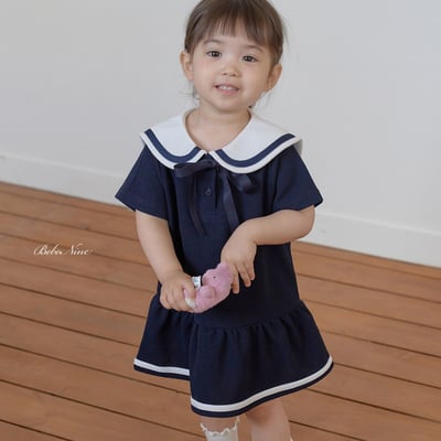 bebe nine22  (65cm-115cm) 3色英倫學院風連身裙13