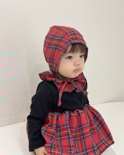 Cieldemaman15｜(3M~15M)  2色瑪麗格子連身裙3