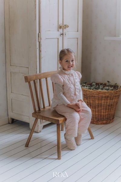 ROA09｜(80cm-120cm) 2色菱格蕾絲邊鋪棉背心19