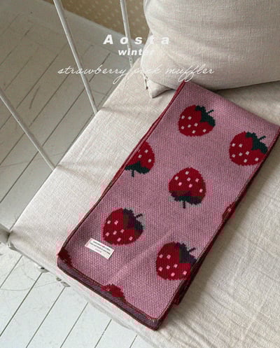 AOSTA05｜(6m-5y) 印花針織圍巾6