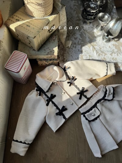 Marron54｜(1y-6y) 古典蕾絲滾邊套裝18