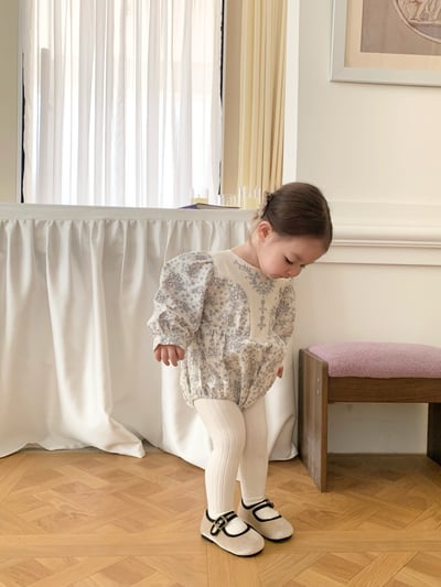 JE596｜(66cm-90cm) 藍色花藤包屁衣8