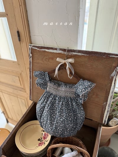 Marron10｜(3m-18m 1y-6y) 日落編織花包屁衣/洋裝17