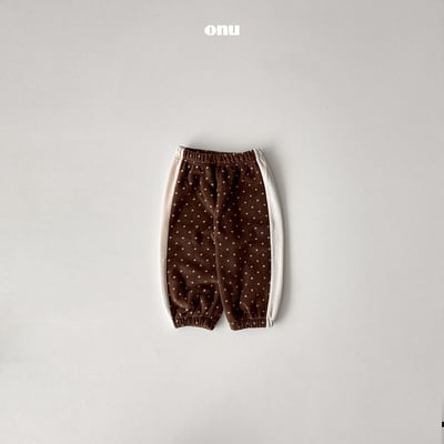onu 24｜(70cm-115cm) 波點線條縮口褲3