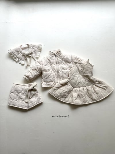 Bloom.b47｜(85cm-125cm) 蝴蝶結印花絎縫綁帶褲裙13