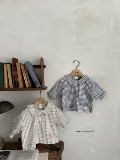 Bloom.b27｜(0m-7y) 經典格紋襯衫11