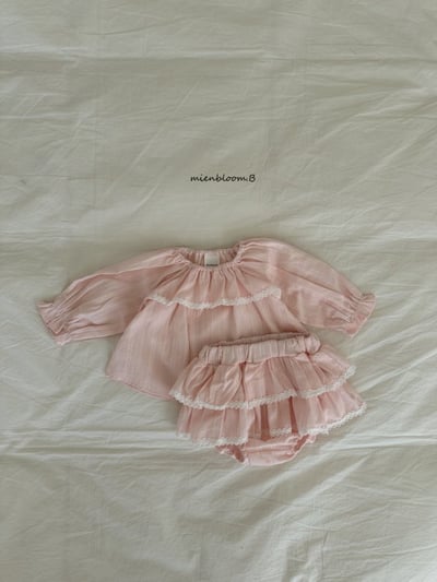 Bloom.b20｜(0m-18m) 層次荷葉裙包屁褲2