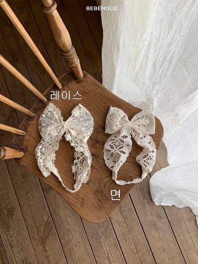Bebe holic56｜(Free) 鏤空蝴蝶結髮帶1