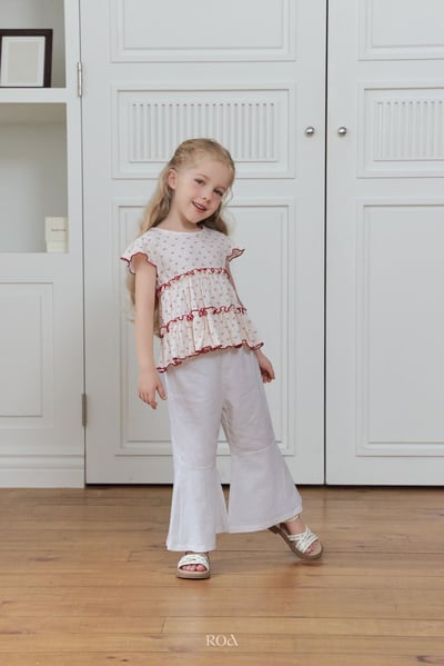 ROA31｜(6m-18m) 2色素面大喇叭褲15