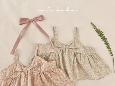 Valubebe 02｜(65-90cm) 緞帶細肩娃娃衣4
