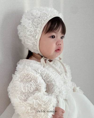 Cieldemaman20｜(3M~15M)  氣質雲朵洋裝含帽子7