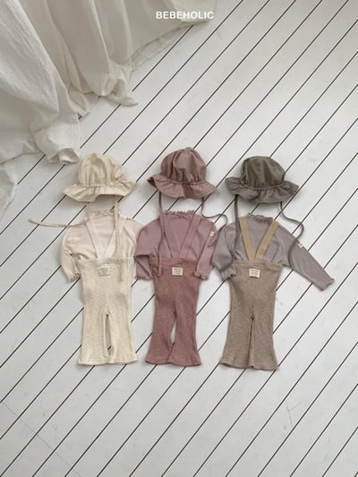 Bebe holic61｜(3m-18m) 吊帶喇叭褲4