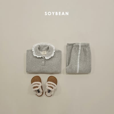 Soybean76｜(75cm-118cm) 蕾絲翻領邊套裝9