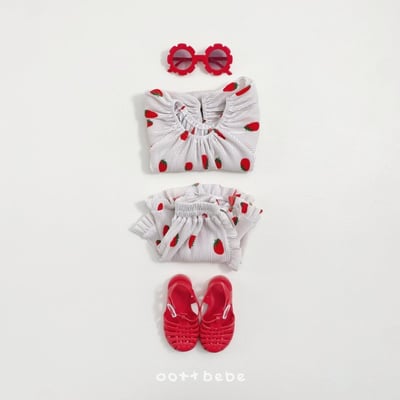 Oottbebe09｜(1y-7y )  草莓百摺套裝13