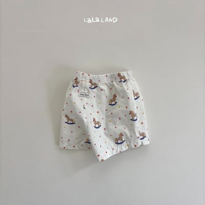 lala land19｜(3m-18m) 2色滿版小木馬短褲14