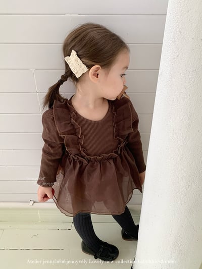 JE603｜(66cm-90cm)  公主網紗裙包屁衣10