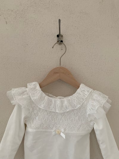 jenny bébé｜(66-90cm) 蕾絲花邊包屁衣17