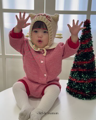 Cieldemaman19｜(6M~24M)  2款線條熊兔針織套裝1