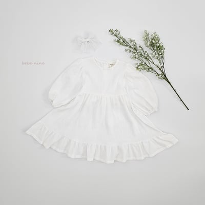 bebe nine01 (65-115) 2色簡約綁帶洋裝15