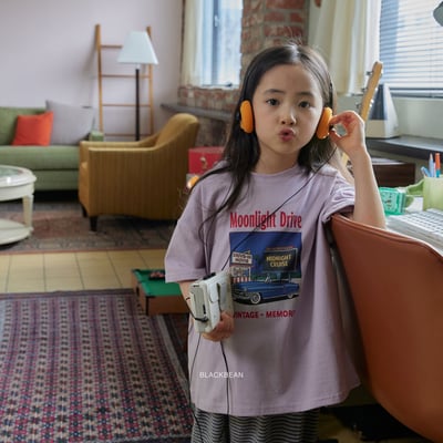 BEAN35｜(84-120cm)  汽車插畫上衣7