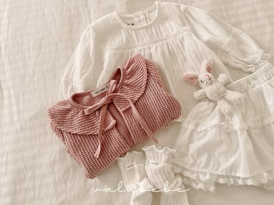 Valubebe60｜(65-80) 蕾絲花邊蛋糕包屁裙15