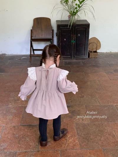 JE577｜(66-90cm) 蕾絲領飛袖包屁裙17