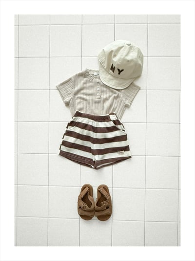 onu30｜(70cm-115cm) 華夫格條紋短褲15