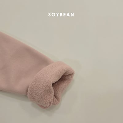 Soybean04｜(75cm-118cm) 素面內刷毛緊身褲10