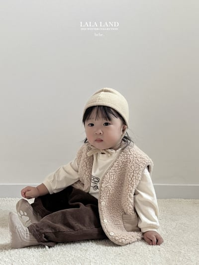 lala land11｜(60cm-83cm) 2色口袋刷毛背心5