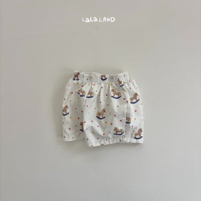 lala land19｜(3m-18m) 2色滿版小木馬短褲16