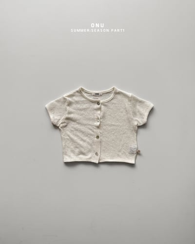 onu37｜(70cm-115cm) 針織短袖開襟外套3