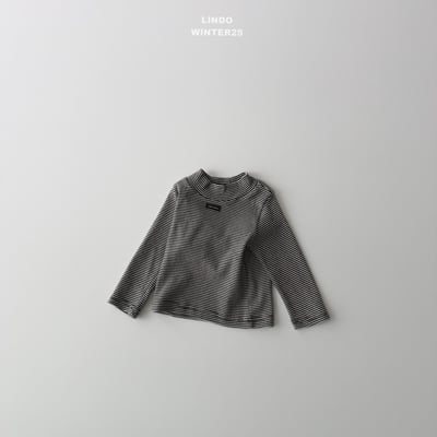 Lindo34｜(80cm-125cm) 高領條紋上衣6