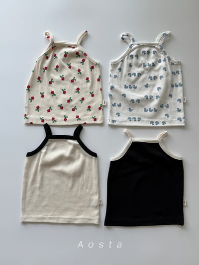 AOSTA49｜(6m-5y) 4款羅紋細肩小可愛2