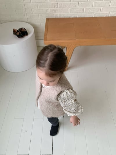 JE616｜(66cm-90cm) 碎花蕾絲背心設計包屁衣6