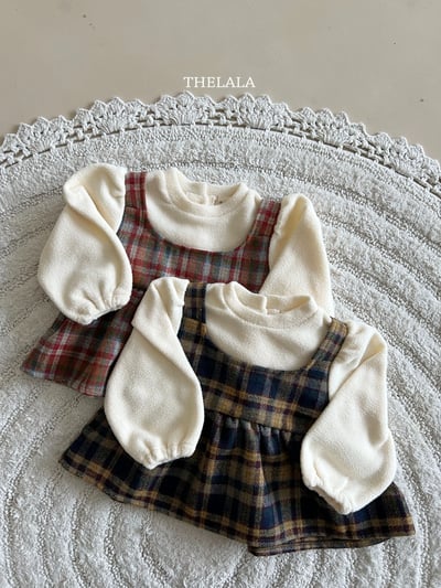 thelala15｜ (1y-6y) 格紋背心設計上衣8