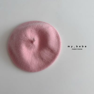 my_bebe37｜(12m~4y) 素面貝蕾帽6