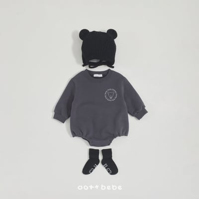 Oottbebe19｜(0m-12m) 棉質熊熊印花包屁衣19