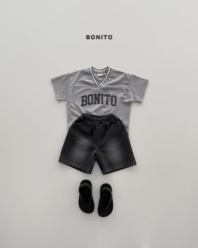 Bonito33｜(75cm-125cm) 2色V領洞洞籃球衣8