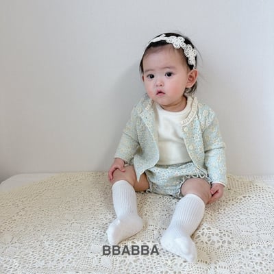 BBABBA01｜(60cm-83cm) 2色小花蕾絲開襟外套18