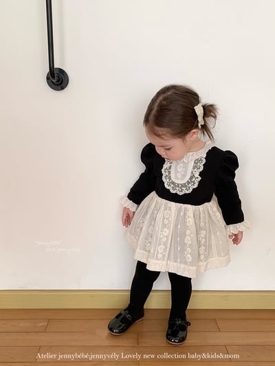 JE595｜(66cm-90cm) 英國風公主泡泡袖包屁衣6