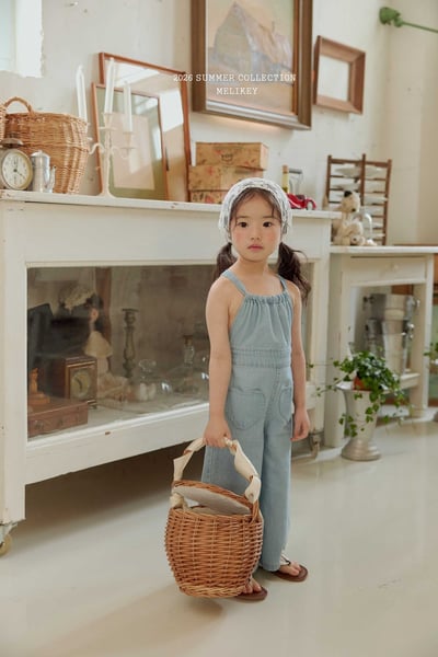 Melikey03｜(75-125cm) 愛心口袋吊帶長褲12