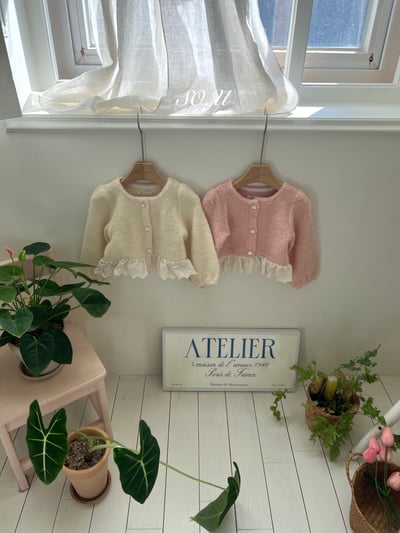 S0.U11｜(12m-M)  針織折邊鈕釦外套2