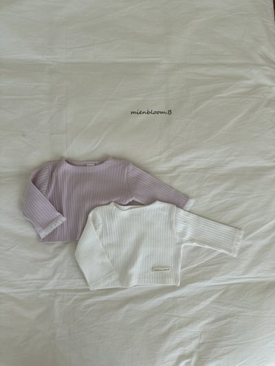 Bloom.b29｜(0m-7y) 羅紋蕾絲邊上衣1