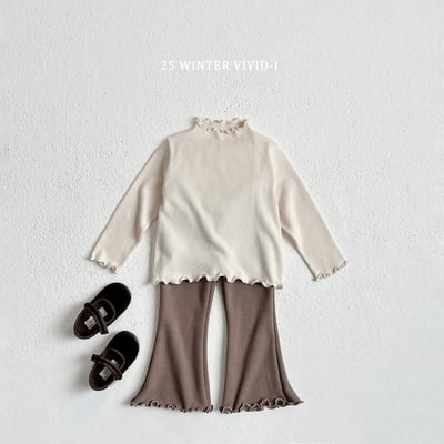 vivid74｜(78cm-125cm) 棉質捲邊上衣5