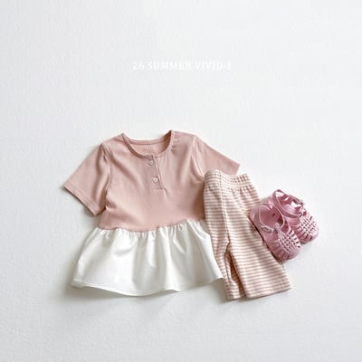vivid84｜(78cm-125cm) 3款簡約素色條紋打底褲(2入)12