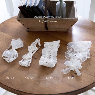 M-KIDS48｜(65-80cm) 蕾絲髮帶1